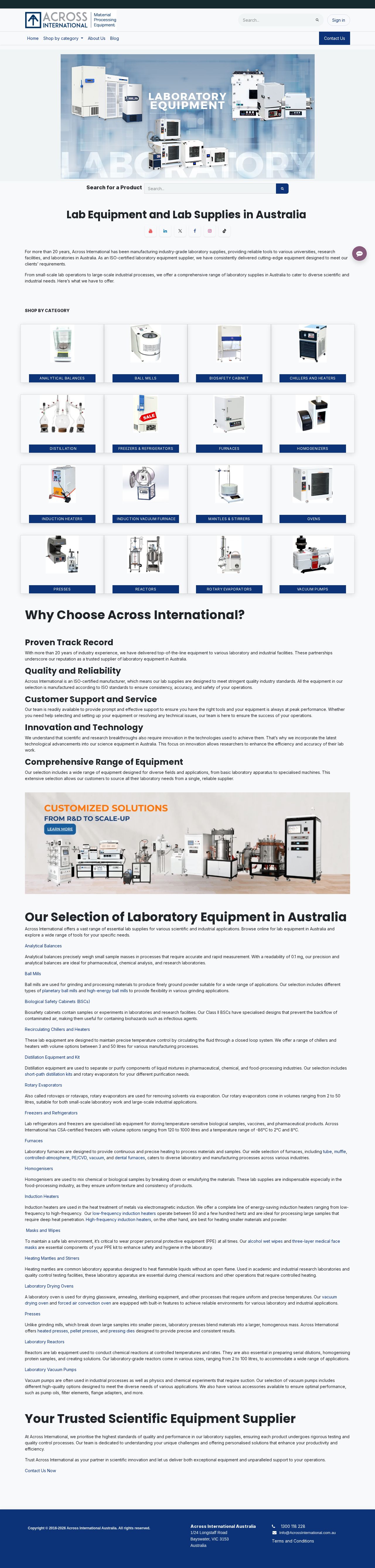Across International website