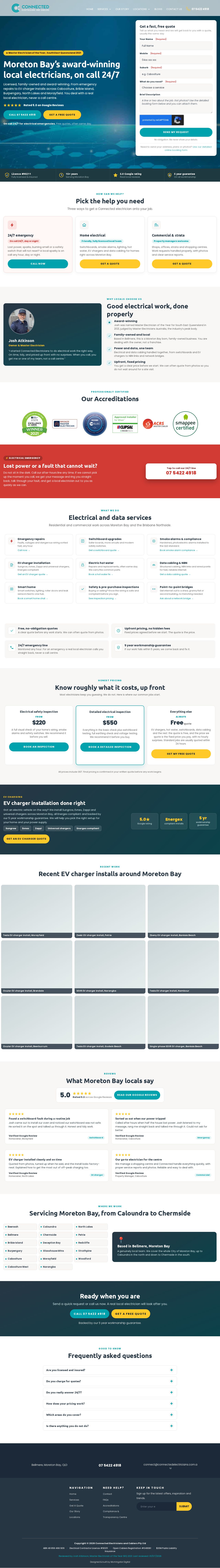 Connected Electricians and Cablers website