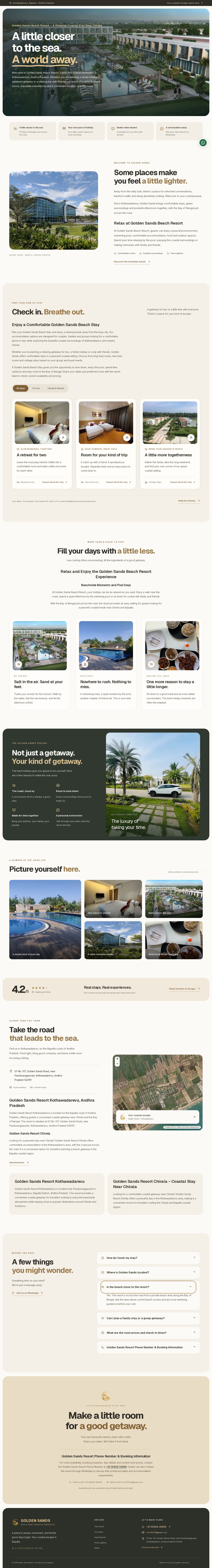 Golden Sands Beach Resort website