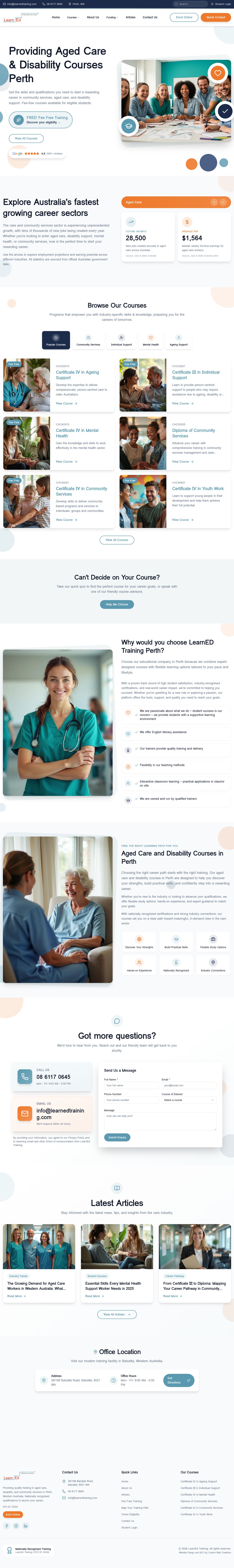 LearnEd Training website