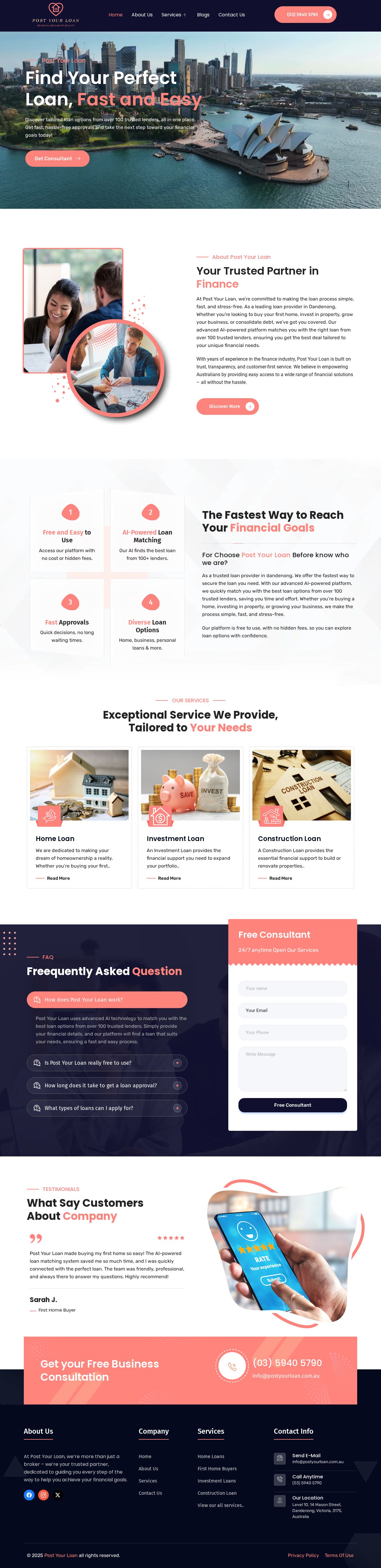 Post Your Loan website