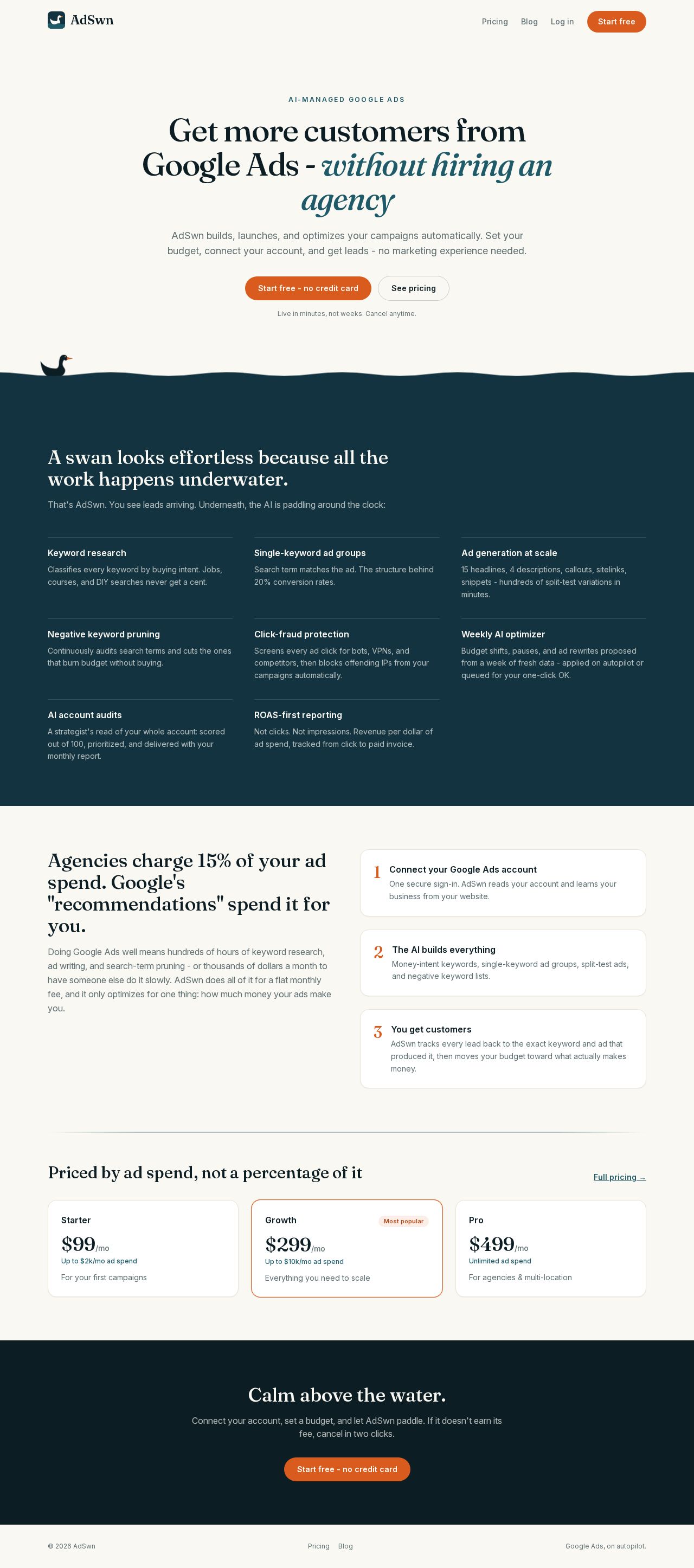 AdSwn website