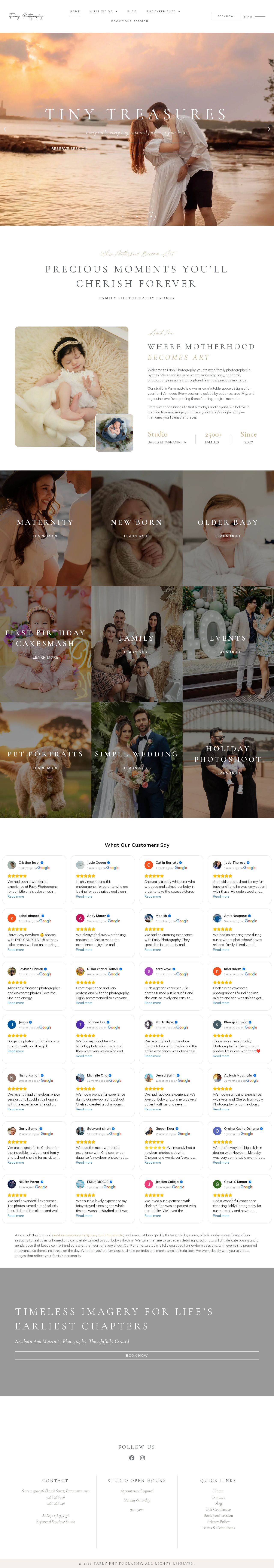 Fably Photography website