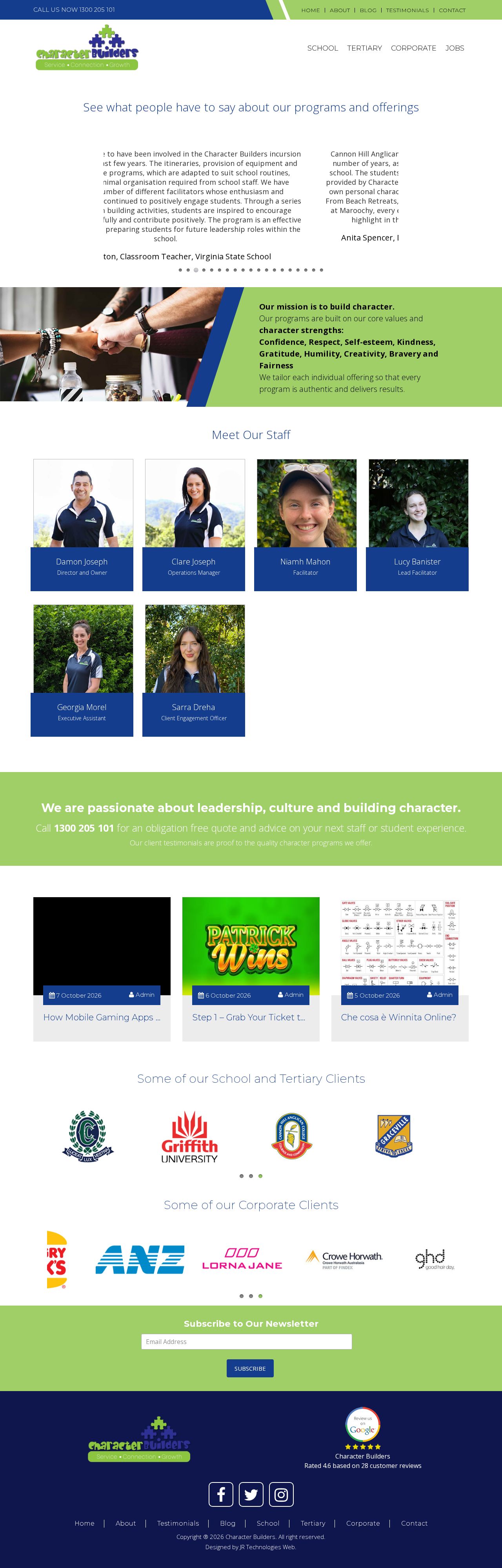 Character Builders website