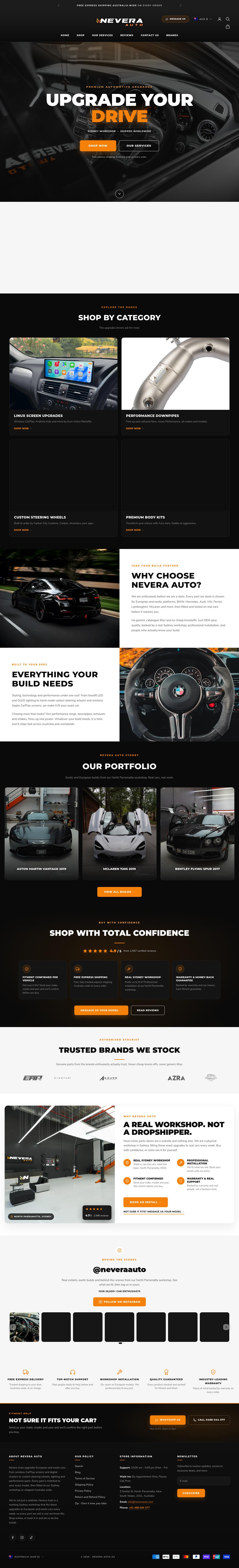 Nevera Auto website