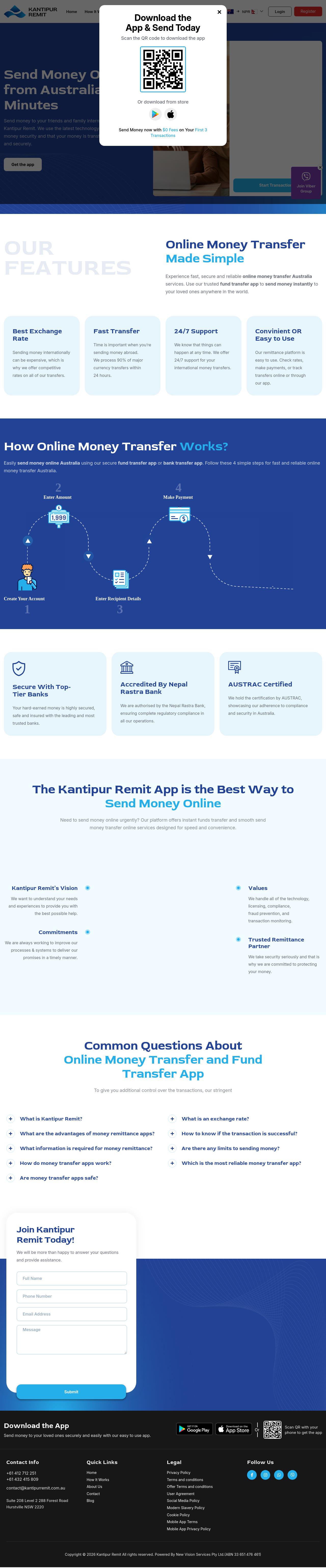 Kantipur Remit website