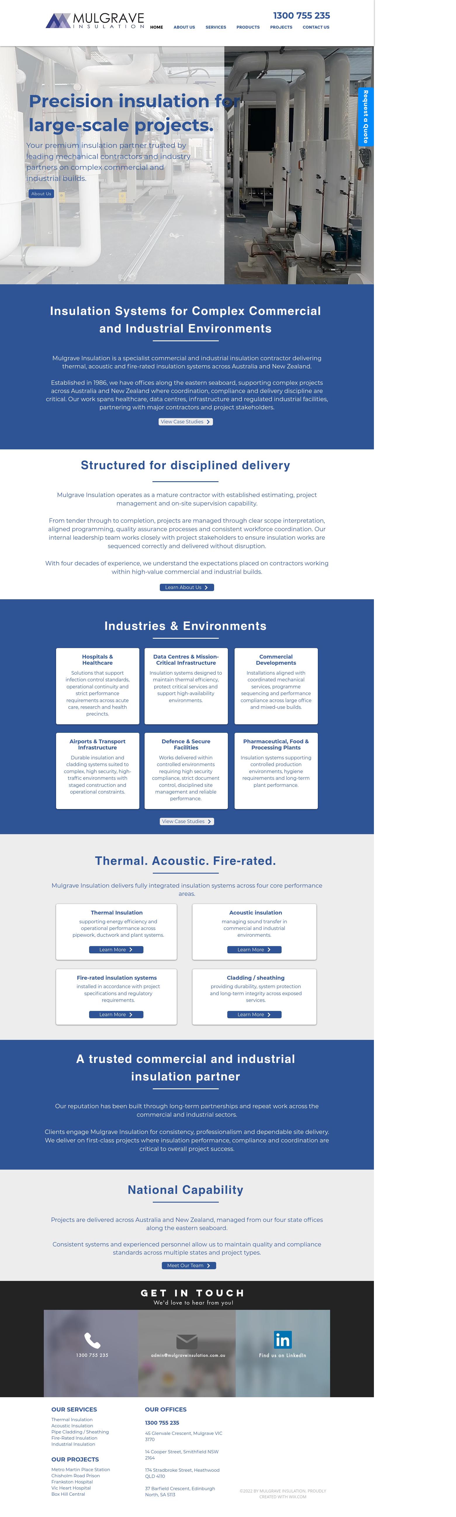 Mulgrave Insulation website
