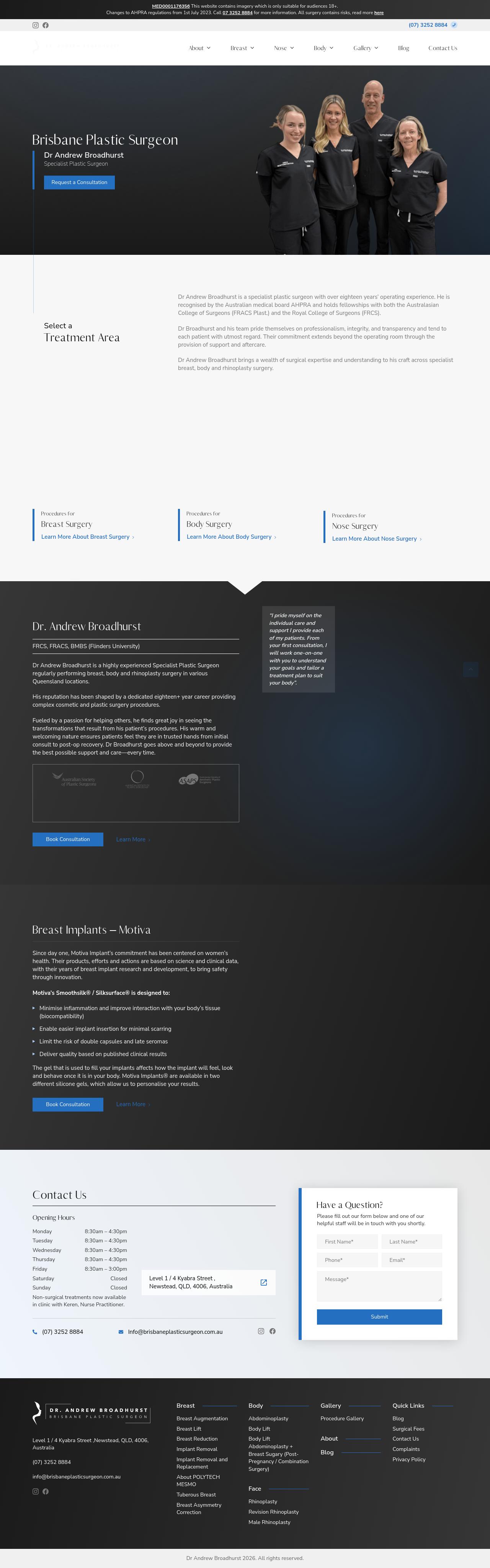 Dr. Andrew Broadhurst website