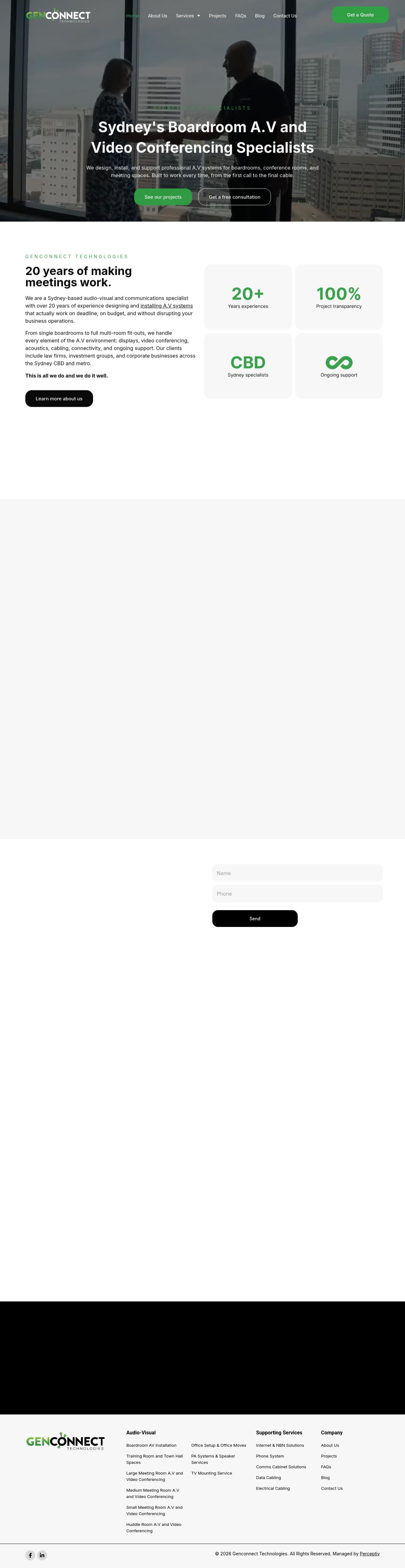 Genconnect Technologies website